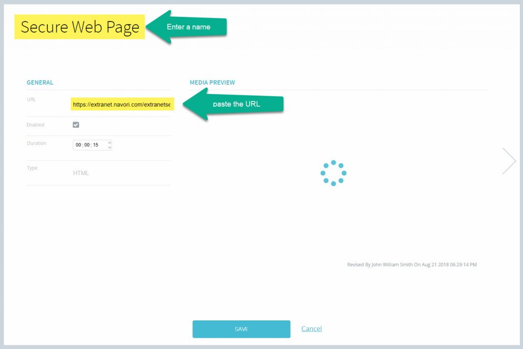 Secure Web Authentication Support